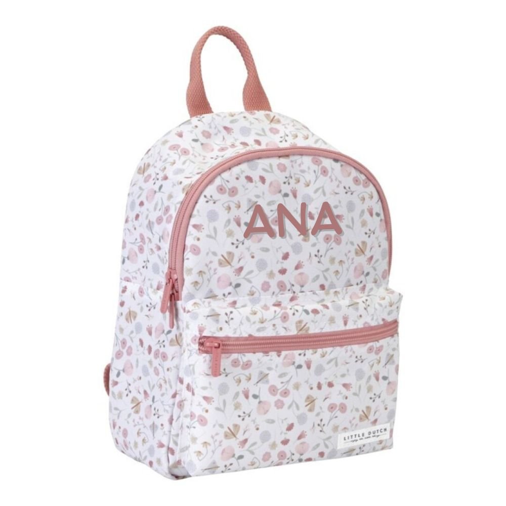 Mochila guardería Flores Mariposas Little Duch - Nanetes